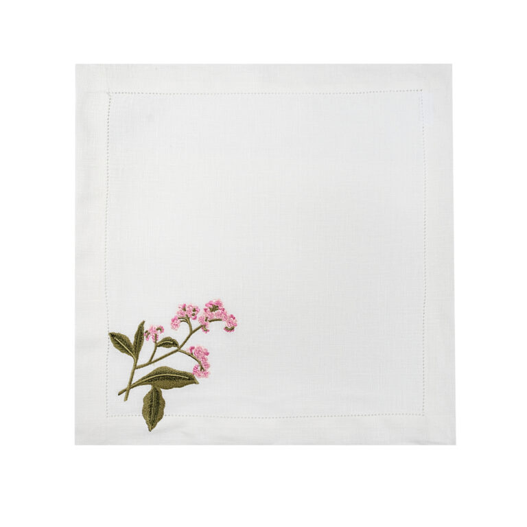 Pembe Çiçek Servis Peçetesi