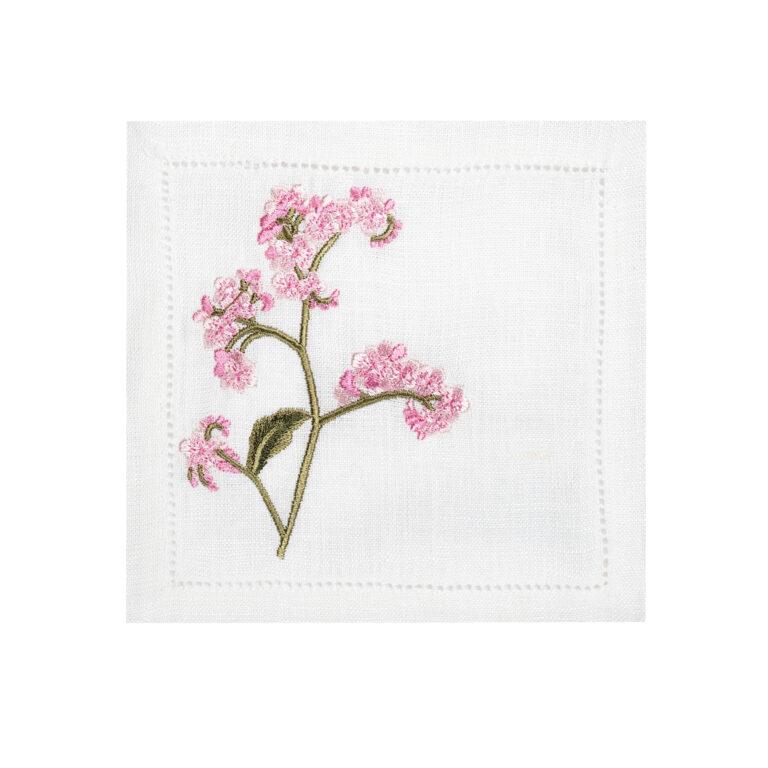 Royal Pembe Çiçek Kokteyl Peçetesi