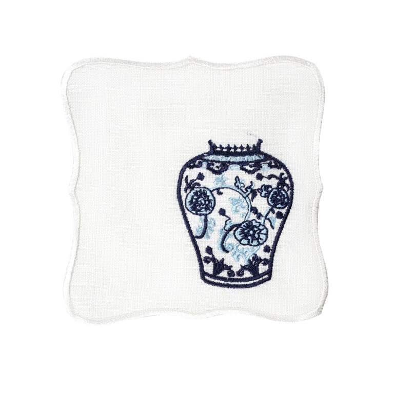 Royal Mavi Vazo Kokteyl Peçetesi