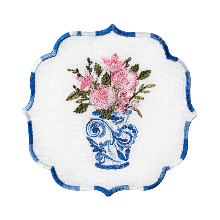 Royal Blue Blanc Kokteyl Peçetesi – Açık Pembe Buket