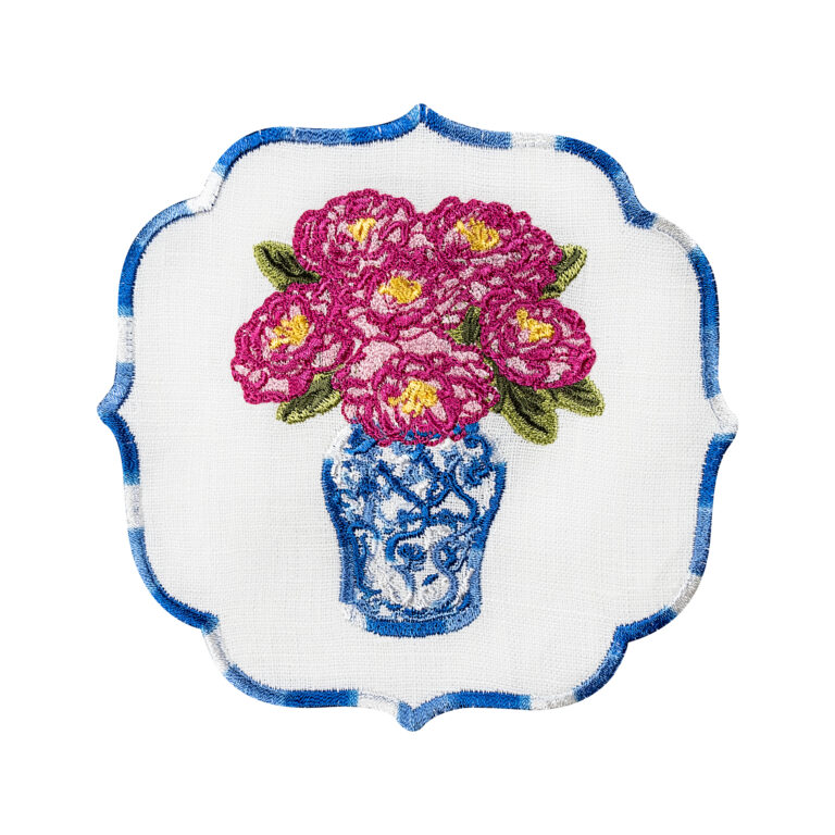 Royal Blue Blanc Kokteyl Peçetesi – Koyu Pembe Buket