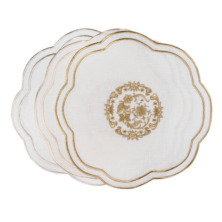 Oval Madalyon Tepsi Örtüsü