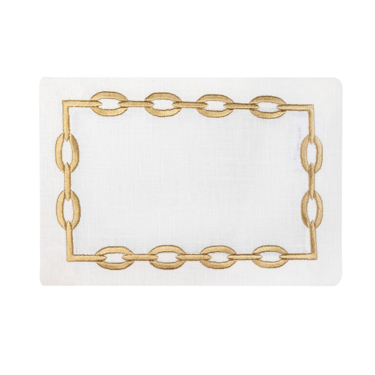 Zincir Dikdörtgen Tepsi Örtüsü