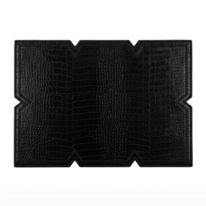 V Model Deri Amerikan Servis - Siyah